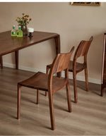 Stylish Black Walnut Wood Dining Chair - Modern Design for Home & Office Decor hjy-5014