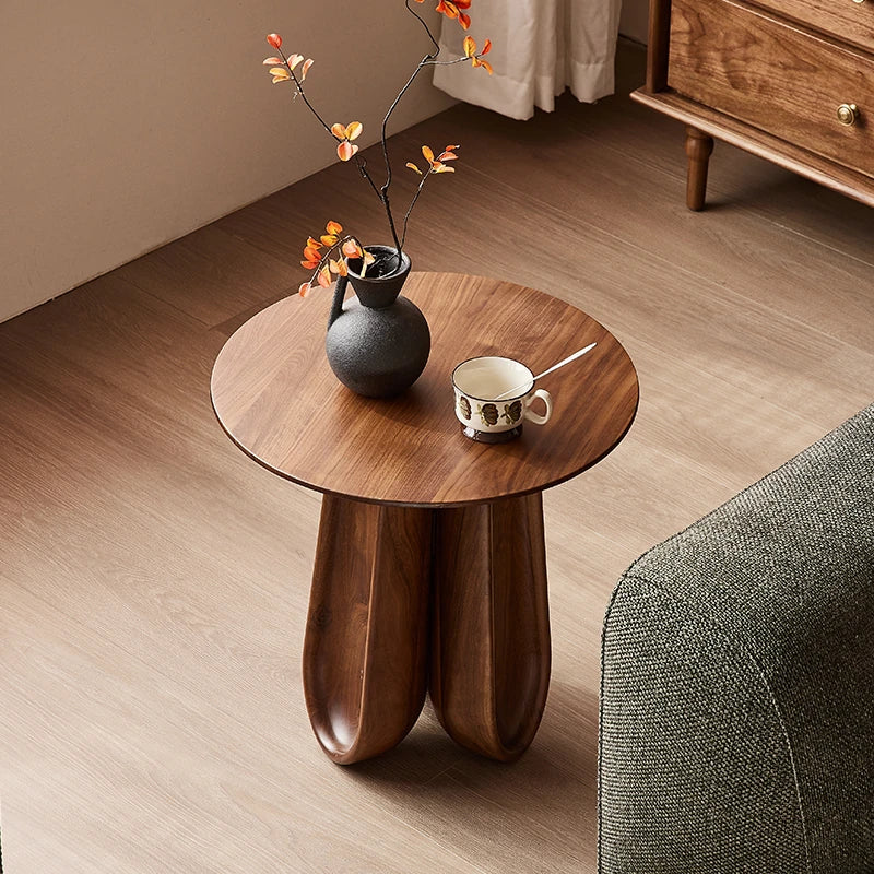 Stylish Black Walnut Tea Table - Contemporary Design for Modern Living Spaces hjy-5015
