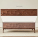 Stylish Black Walnut Wood Tea Table with Drawers – Modern Living Room Furniture hjy-5018