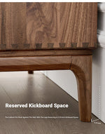 Stylish Black Walnut Wood Cabinet with Wave Design – Modern Storage Solution for Any Room hjy-5019