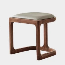Elegant Black Walnut Stool - Stylish Wooden Seating for Home and Office hjy-5021