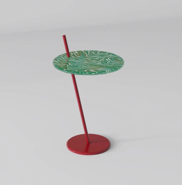 Stylish Glass and Stainless Steel Tea Table with Unique Green Design - Perfect for Modern Living Spaces! hjzjl-5198