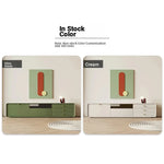 Modern Minimalist TV Cabinet in Stylish Green with Storage Drawers - Perfect for Contemporary Living Rooms hko-4607