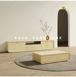 Modern Minimalist TV Cabinet in Stylish Green with Storage Drawers - Perfect for Contemporary Living Rooms hko-4607