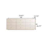 Modern Minimalist Bedroom Cabinet - Elegant Density Board Storage Chest with 8 Drawers for Stylish Organization hko-4608