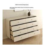 Modern Minimalist Bedroom Cabinet - Elegant Density Board Storage Chest with 8 Drawers for Stylish Organization hko-4608