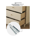 Modern Minimalist Bedroom Cabinet - Elegant Density Board Storage Chest with 8 Drawers for Stylish Organization hko-4608