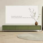 Modern Minimalist Green TV Cabinet - Stylish Density Board Entertainment Center with Storage Solutions hko-4609