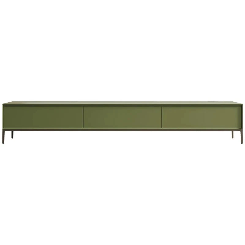 Modern Minimalist Green TV Cabinet - Stylish Density Board Entertainment Center with Storage Solutions hko-4609
