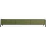 Modern Minimalist Green TV Cabinet - Stylish Density Board Entertainment Center with Storage Solutions hko-4609
