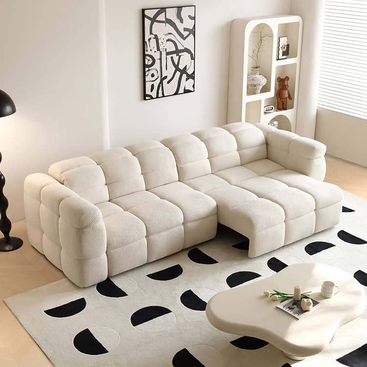 Elegant White Pine Wood Sofa - Timeless Design for Modern Homes hksc-992