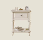 Chic Cherry Wood Pine Bedside Cupboard with Two Drawers – Stylish Nightstand for Bedroom Storage hl-4879