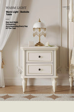 Chic Cherry Wood Pine Bedside Cupboard with Two Drawers – Stylish Nightstand for Bedroom Storage hl-4879