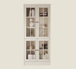Elegant Cherry Wood Glass Cabinet - Stylish Storage Solution for Home Decor hl-4880