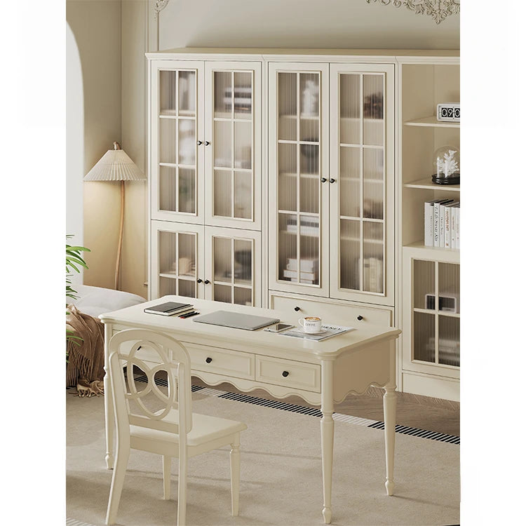Elegant Cherry Wood Glass Cabinet - Stylish Storage Solution for Home Decor hl-4880