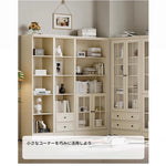 Elegant Cherry Wood Glass Cabinet - Stylish Storage Solution for Home Decor hl-4880