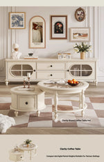 Elegant Cherry Wood TV Cabinet with Pine and Glass Accents - Contemporary Home Furniture hl-4882