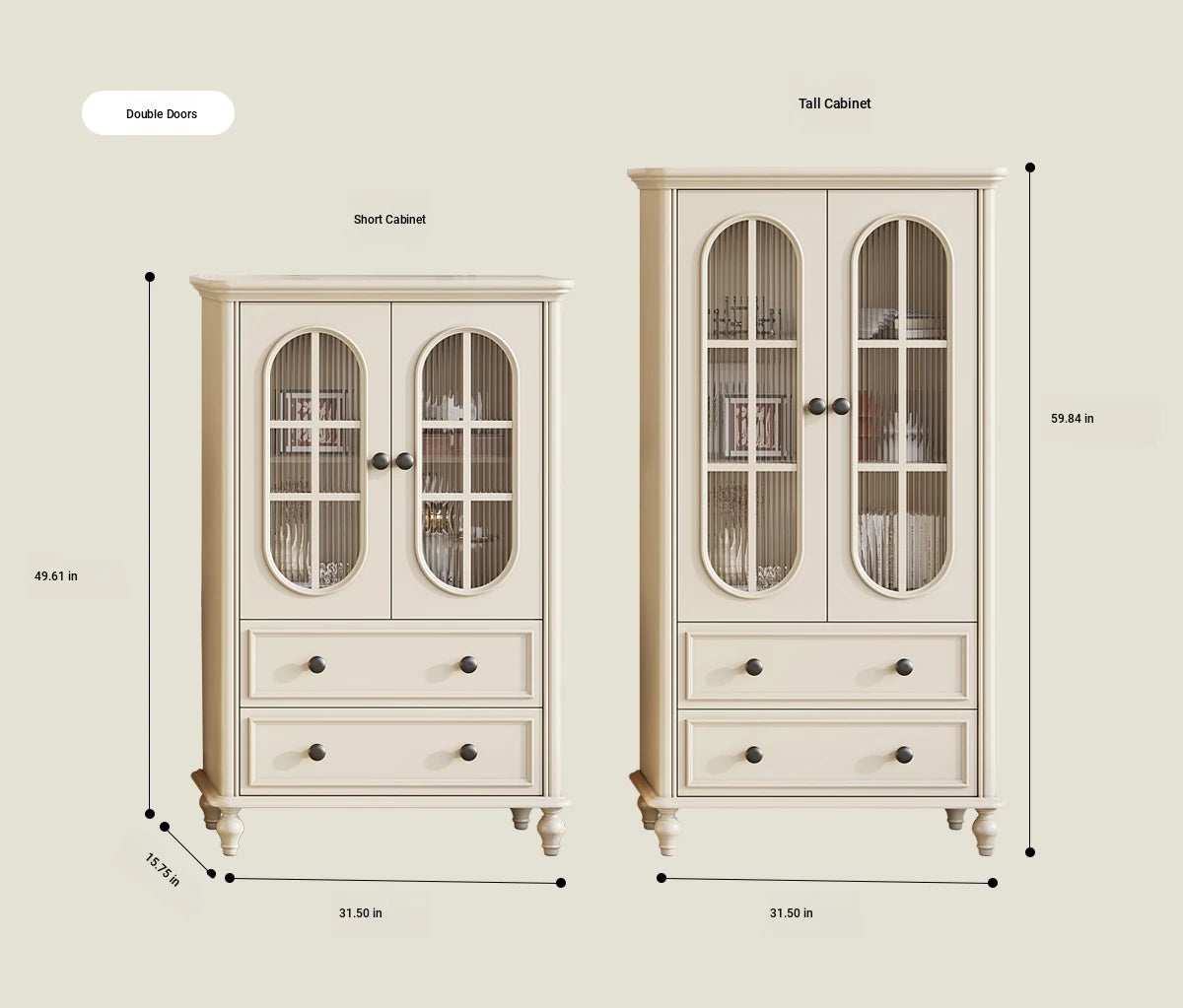 Elegant Cherry Wood TV Cabinet with Pine and Glass Accents - Contemporary Home Furniture hl-4882