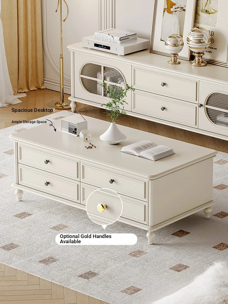 Elegant Cherry Wood Pine Tea Table – Stylish Centerpiece for Your Living Room Decor hl-4883