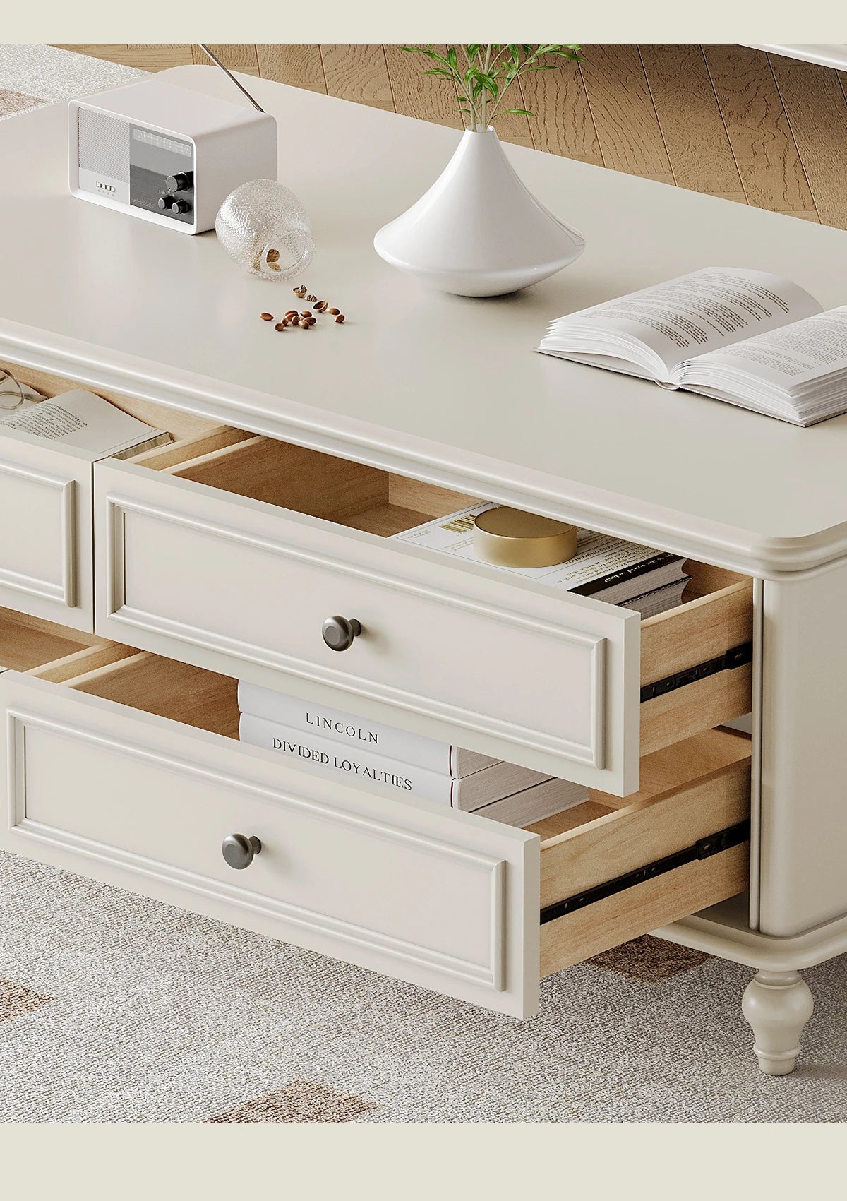 Elegant Cherry Wood Pine Tea Table – Stylish Centerpiece for Your Living Room Decor hl-4883