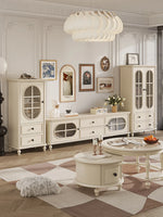 Elegant Cherry Wood Pine and Glass Cabinet – Stylish Storage Solution for Home Décor hl-4884