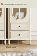 Elegant Cherry Wood Pine and Glass Cabinet – Stylish Storage Solution for Home Décor hl-4884