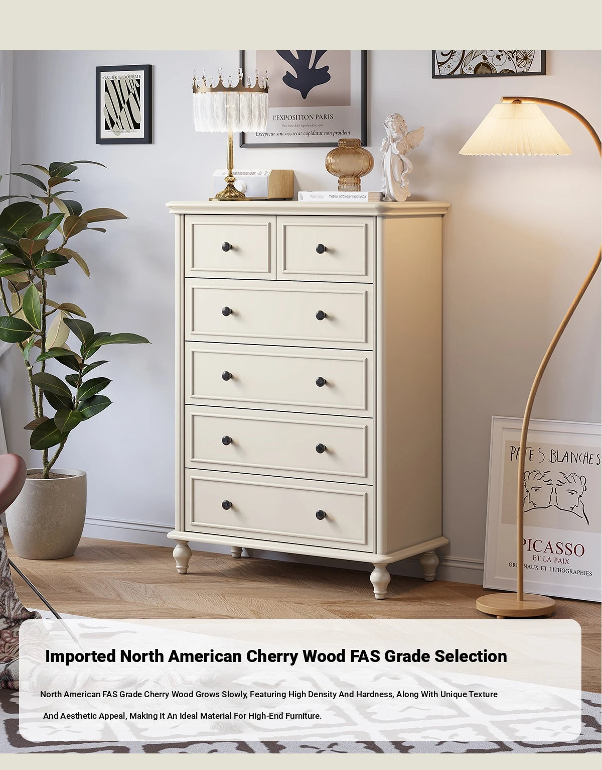 Elegant Cherry Wood Pine Cabinet - Stylish Storage Solution for Any Room hl-4885