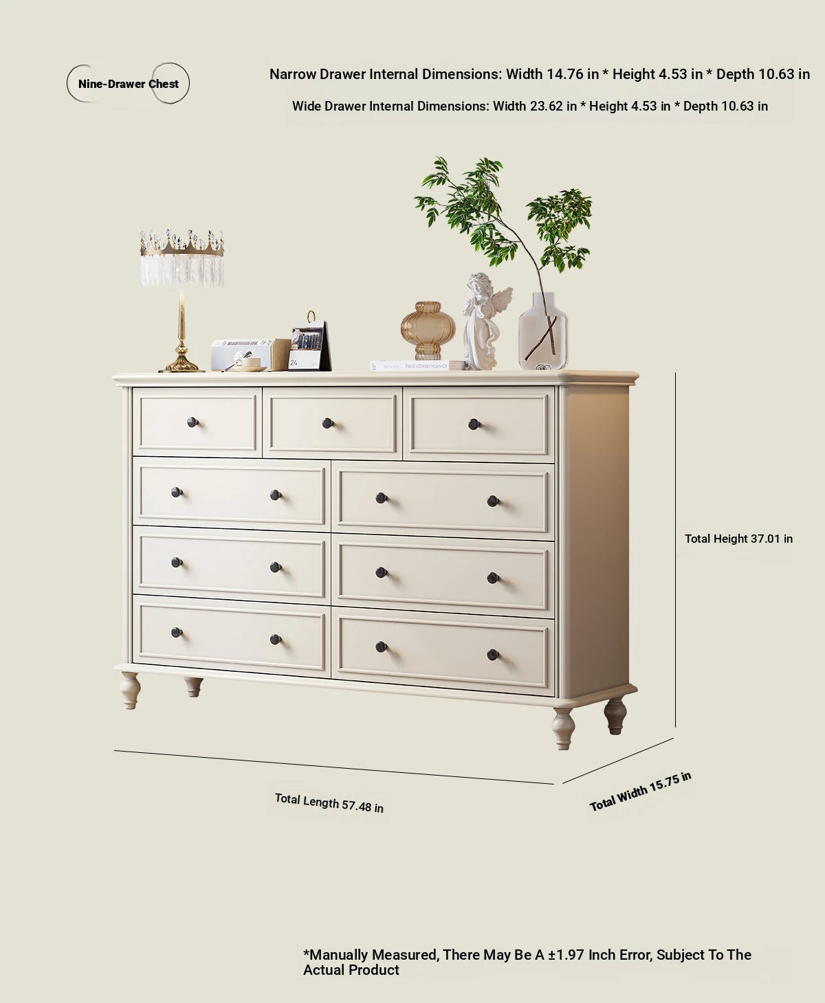Elegant Cherry Wood Pine Cabinet - Stylish Storage Solution for Any Room hl-4885