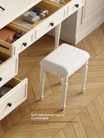 Cherry Wood Stool with Techno Fabric Cushion – Elegant & Stylish Seating for Any Room hl-4887