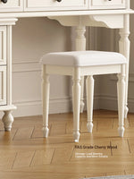 Cherry Wood Stool with Techno Fabric Cushion – Elegant & Stylish Seating for Any Room hl-4887