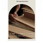 Cherry Wood Pine Bedside Cupboard with 3 Drawers – Elegant Nightstand for Bedroom Storage and Decor hl-4890