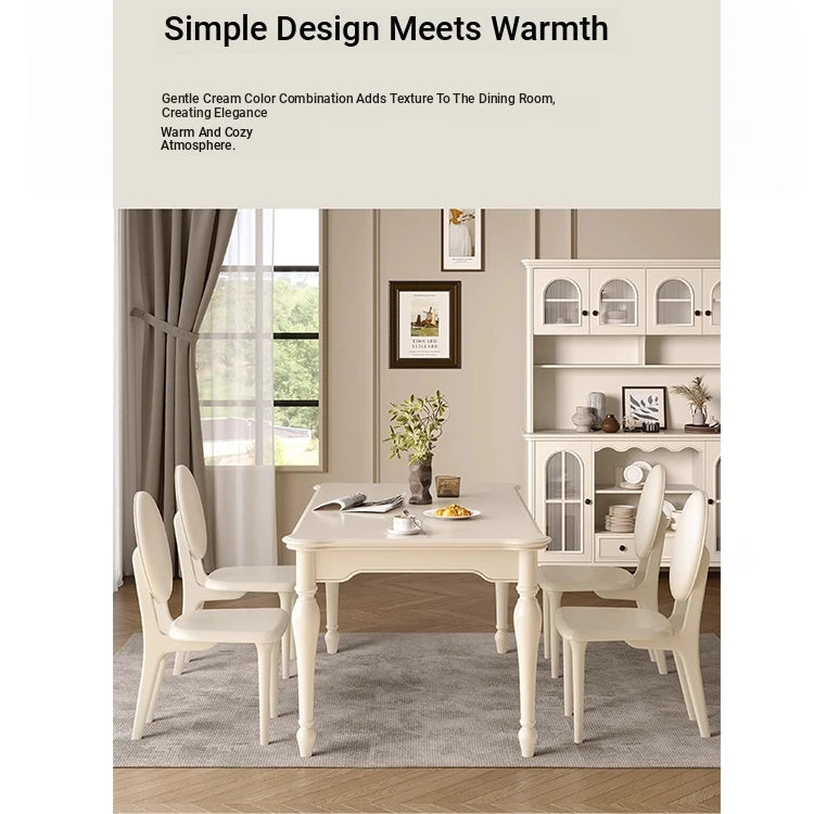 Elegant Cherry Wood Dining Table - Classic Design for Your Home Perfect for Family Gatherings hl-4891