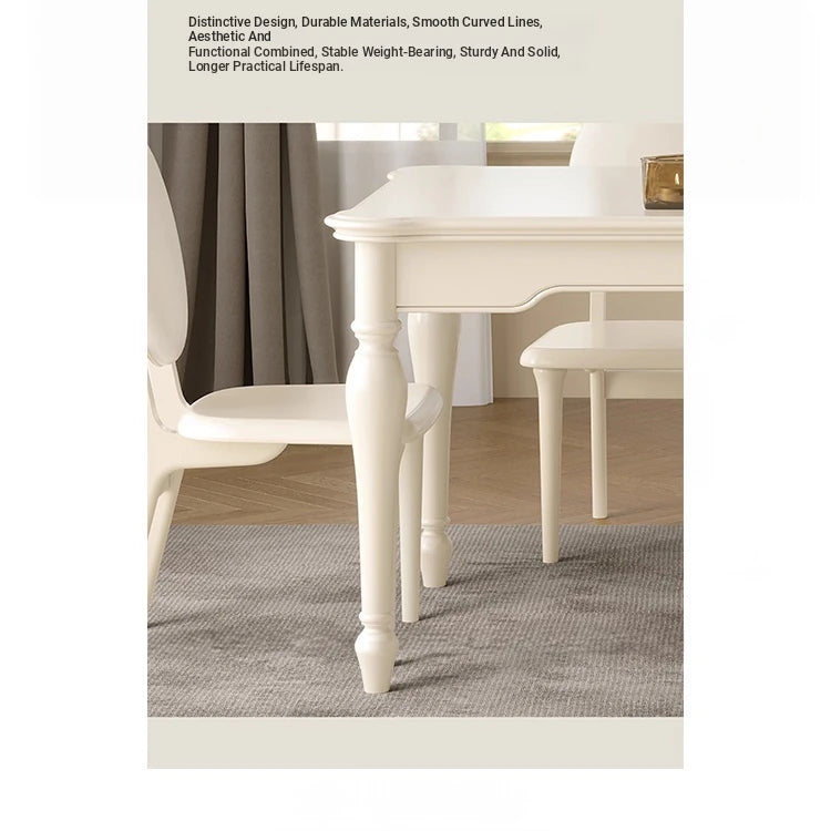 Elegant Cherry Wood Dining Table - Classic Design for Your Home Perfect for Family Gatherings hl-4891