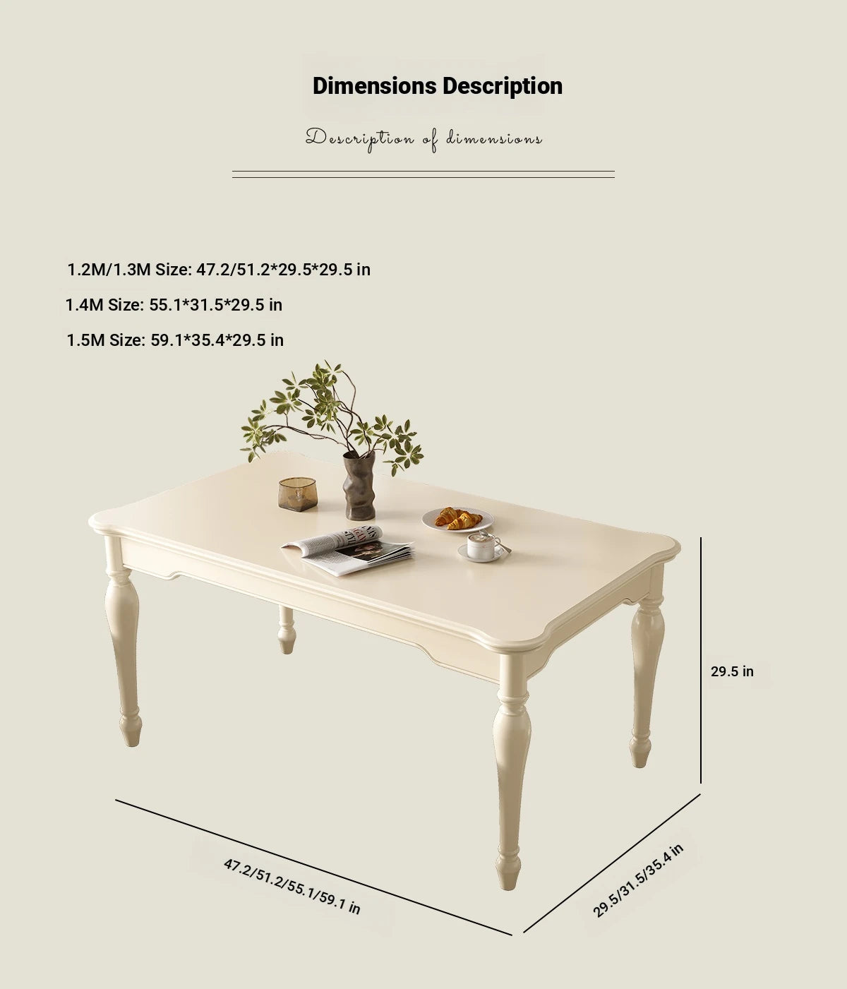 Elegant Cherry Wood Dining Table - Classic Design for Your Home Perfect for Family Gatherings hl-4891