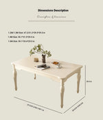 Elegant Cherry Wood Dining Table - Classic Design for Your Home Perfect for Family Gatherings hl-4891