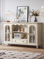 Elegant Cherry Wood Cabinet with Glass Doors – Multi-Layer Board Furniture for Stylish Storage Solutions hl-4893