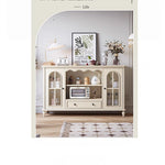Elegant Cherry Wood Cabinet with Glass Doors – Multi-Layer Board Furniture for Stylish Storage Solutions hl-4893