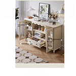 Elegant Cherry Wood Cabinet with Glass Doors – Multi-Layer Board Furniture for Stylish Storage Solutions hl-4893
