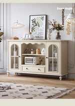 Elegant Cherry Wood Cabinet with Glass Doors – Multi-Layer Board Furniture for Stylish Storage Solutions hl-4893