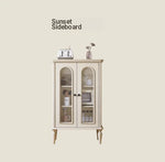 Elegant Cherry Wood Multi-Layer Glass Cabinet – Stylish Storage Solution for Home Décor hl-4894