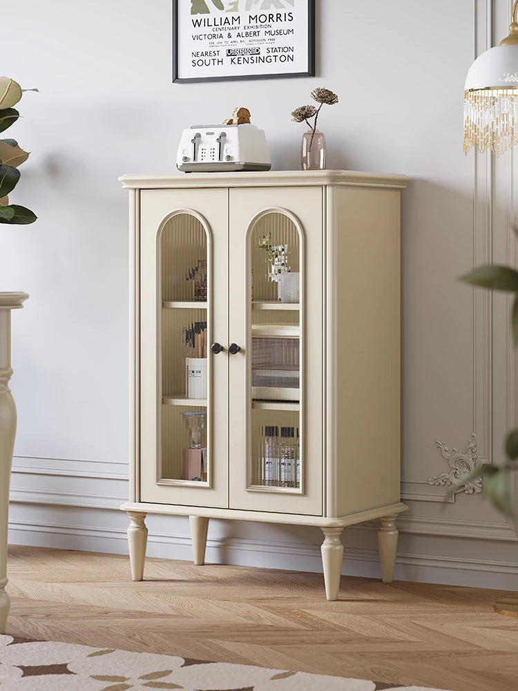 Elegant Cherry Wood Multi-Layer Glass Cabinet – Stylish Storage Solution for Home Décor hl-4894