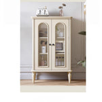 Elegant Cherry Wood Multi-Layer Glass Cabinet – Stylish Storage Solution for Home Décor hl-4894