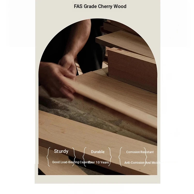 Elegant Cherry Wood Pine Table - Stylish Office and Home Desk for Productive Workspaces hl-4895