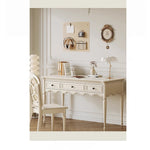 Elegant Cherry Wood Pine Table - Stylish Office and Home Desk for Productive Workspaces hl-4895