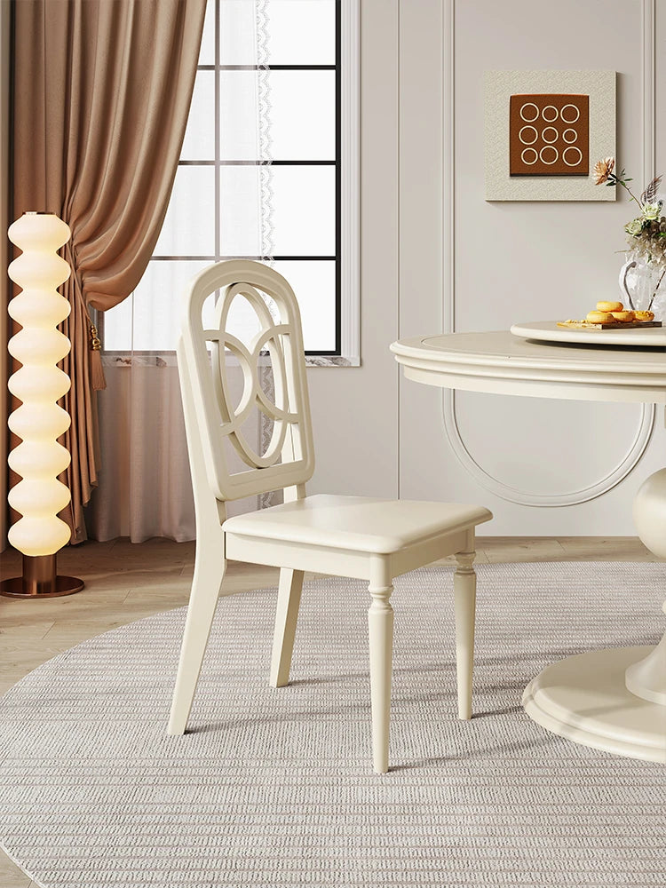 Elegant Cherry Wood Chair with Techno Fabric – Perfect for Modern Dining Spaces hl-4896