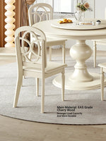Elegant Cherry Wood Chair with Techno Fabric – Perfect for Modern Dining Spaces hl-4896