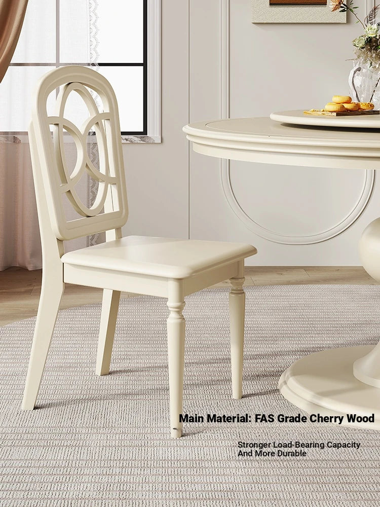 Elegant Cherry Wood Dining Table for Stylish Home Gatherings - Round Design with Classic Charm hl-4898