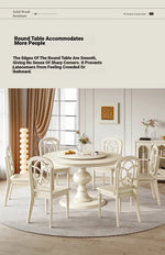 Elegant Cherry Wood Dining Table for Stylish Home Gatherings - Round Design with Classic Charm hl-4898