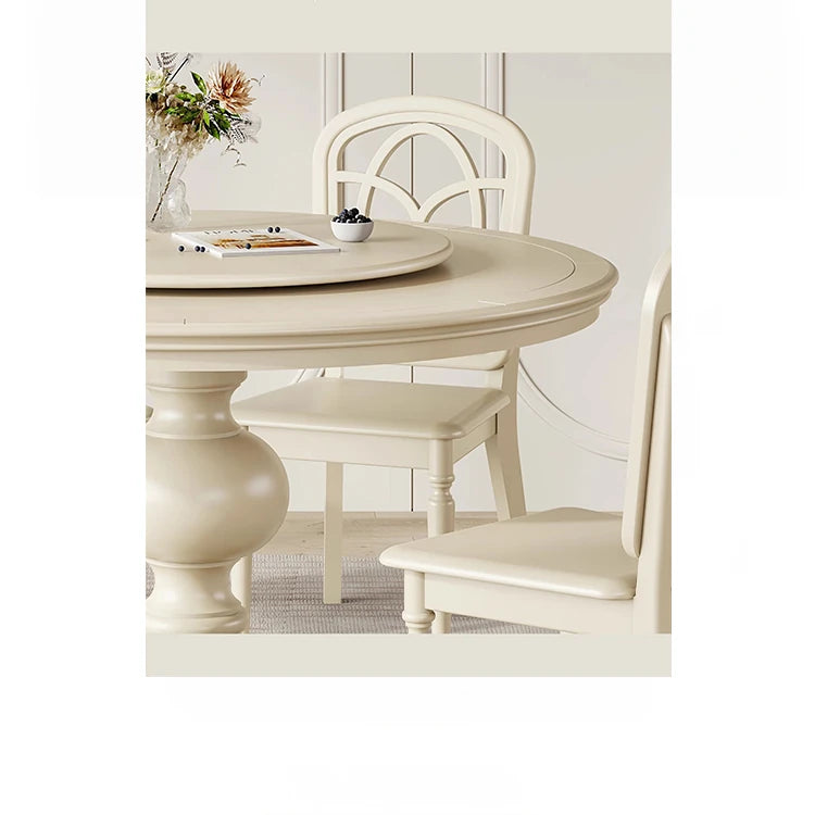 Elegant Cherry Wood Dining Table for Stylish Home Gatherings - Round Design with Classic Charm hl-4898