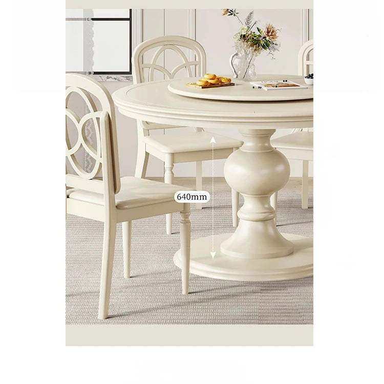 Elegant Cherry Wood Dining Table for Stylish Home Gatherings - Round Design with Classic Charm hl-4898